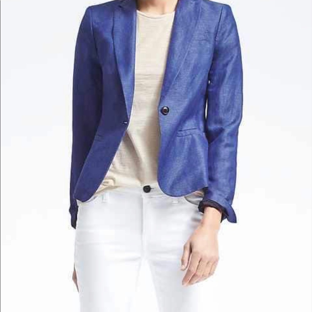 Banana Republic Linen Blazer